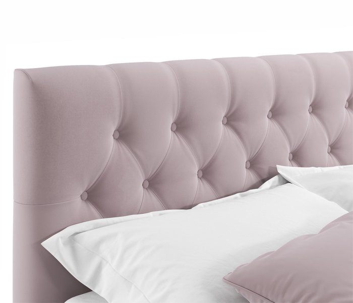 Кровать Verona 180х200 с ортопедическим основанием серо-розового цвета - лучшие Кровати для спальни в INMYROOM