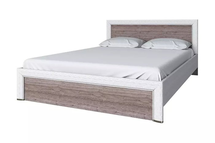 Кровать Olivia 160х200 бело-бежевого цвета с подъемным механизмом