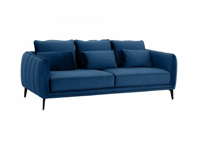 Диван Amsterdam синего цвета - купить Прямые диваны по цене 89910.0