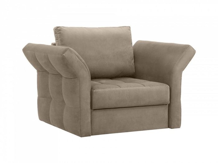 Кресло Wing серо-коричневого цвета - купить Интерьерные кресла по цене 40590.0