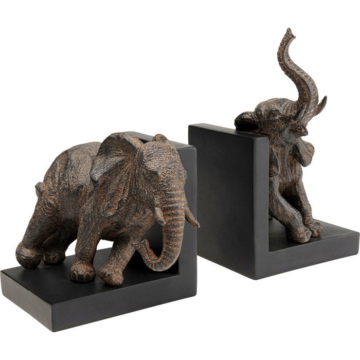Книгодержатель Elephants коричневого цвета Книгодержатель Elephants коричневого цвета