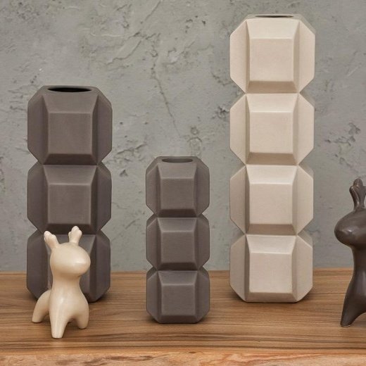 Ваза декоративная Неокуб из керамики - купить Вазы  по цене 3800.0
