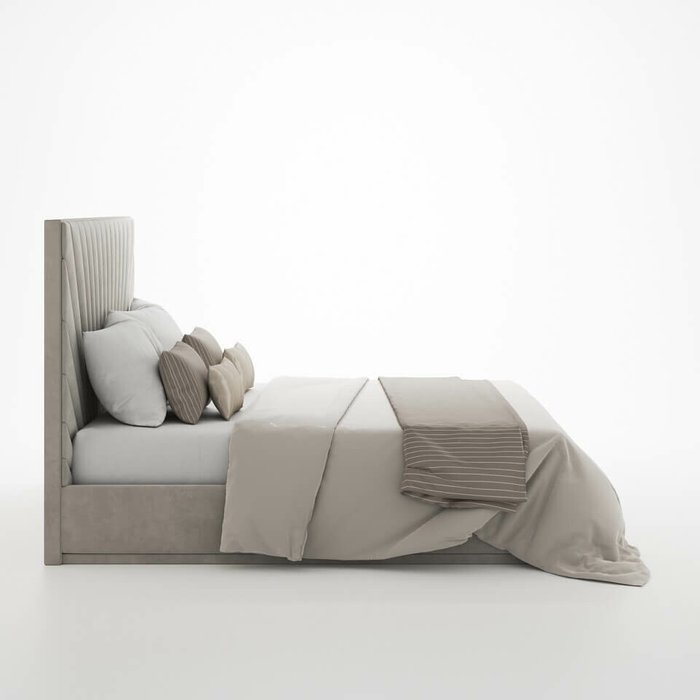 Кровать Deco 200х200 светло-серого цвета - лучшие Кровати для спальни в INMYROOM