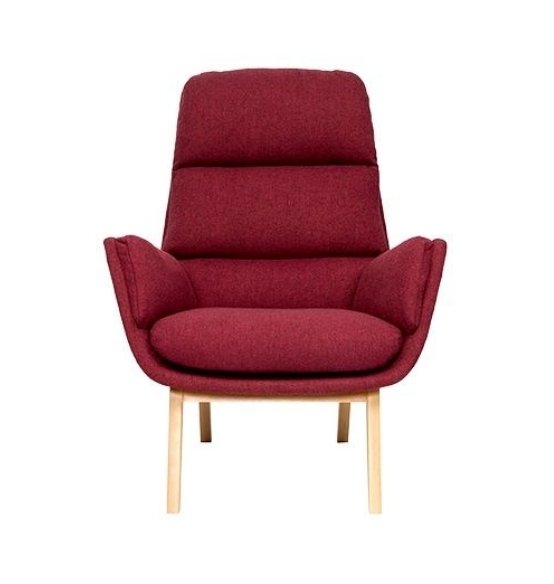 Кресло Orhus бордового цвета - купить Интерьерные кресла по цене 49875.0