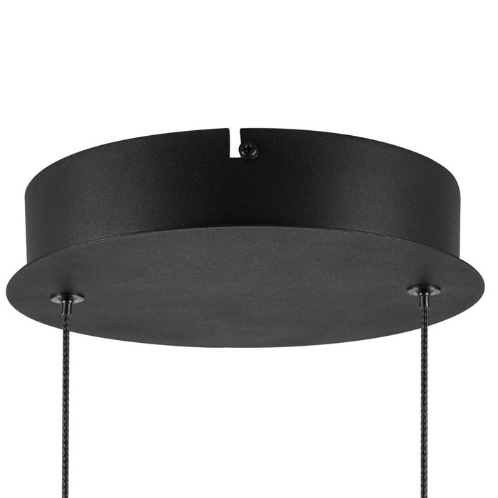 Люстра LODI LED 43W 3440LM ЕРНЫЙ/ДЕРЕВО 3000K - купить Подвесные люстры по цене 29999