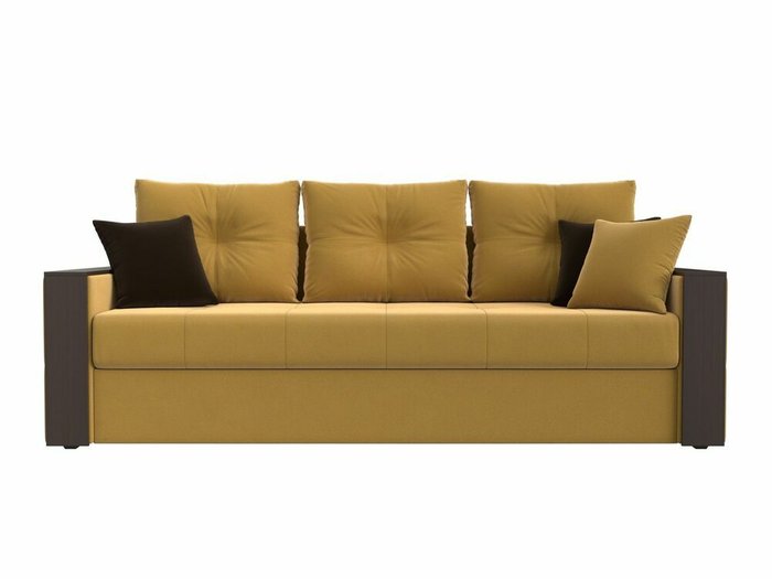 Диван-кровать Валенсия желтого цвета - купить Прямые диваны по цене 37999.0