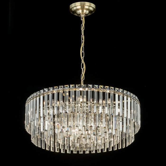 Citilux Фонда CL303223 Люстра хрустальная подвесная Бронза Citilux Фонда CL303223 Люстра хрустальная подвесная Бронза