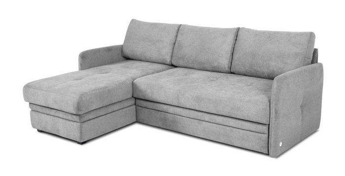 Угловой диван-кровать Флит серого цвета - купить Угловые диваны по цене 71226.0