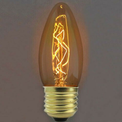 Ретро лампа накаливания E27 40W 220V 3540-E формы свечи - купить Лампочки по цене 360.0