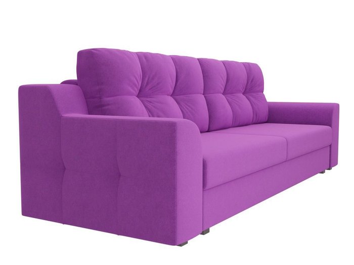 Прямой диван-кровать Сансара фиолетового цвета - лучшие Прямые диваны в INMYROOM