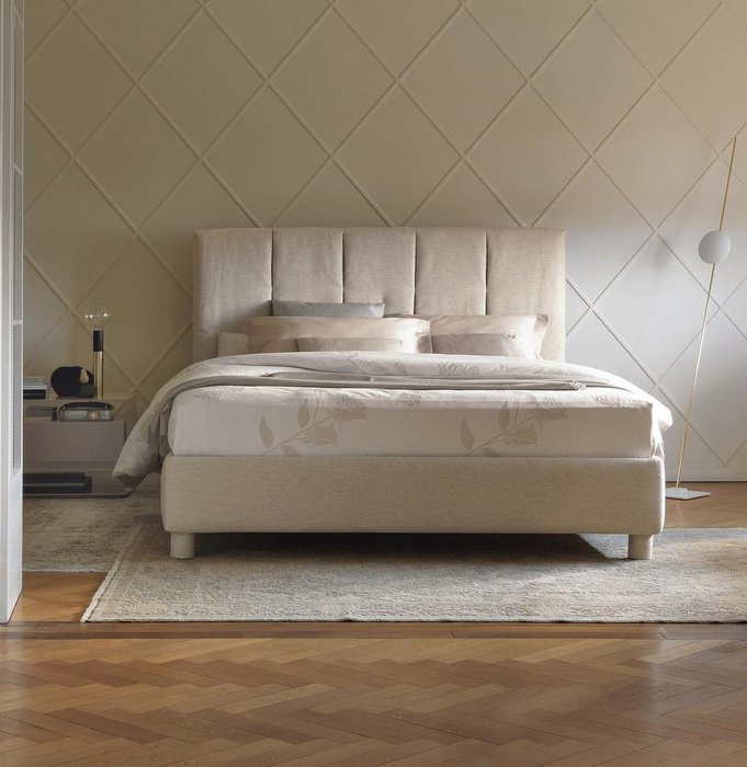 Кровать Argan бежевого цвета 160х200 - купить Кровати для спальни по цене 102000.0