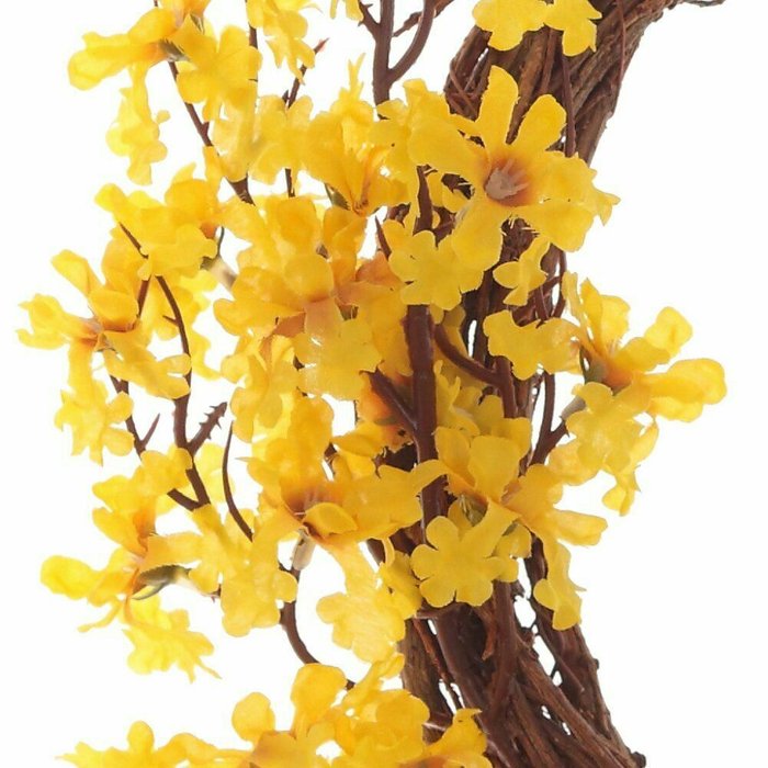 Декоративный Венок желтого цвета - купить Декоративные цветы по цене 3920.0