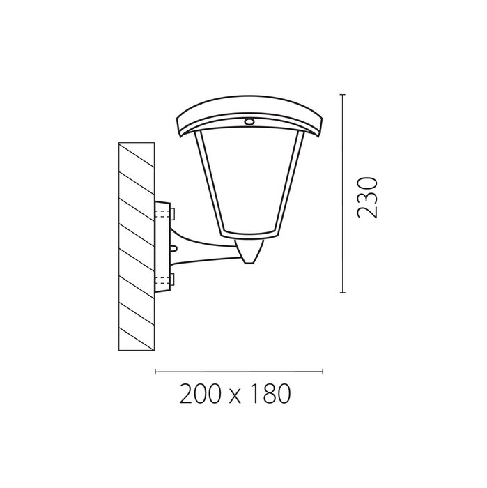 Уличный настенный светодиодный светильник Lampione бело-черного цвета - лучшие Настенные уличные светильники в INMYROOM Уличный настенный светодиодный светильник Lampione бело-черного цвета - лучшие Настенные уличные светильники в INMYROOM