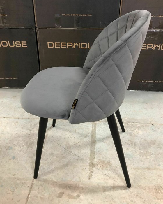 Стул Париж серо-черного цвета - купить Обеденные стулья по цене 5900.0