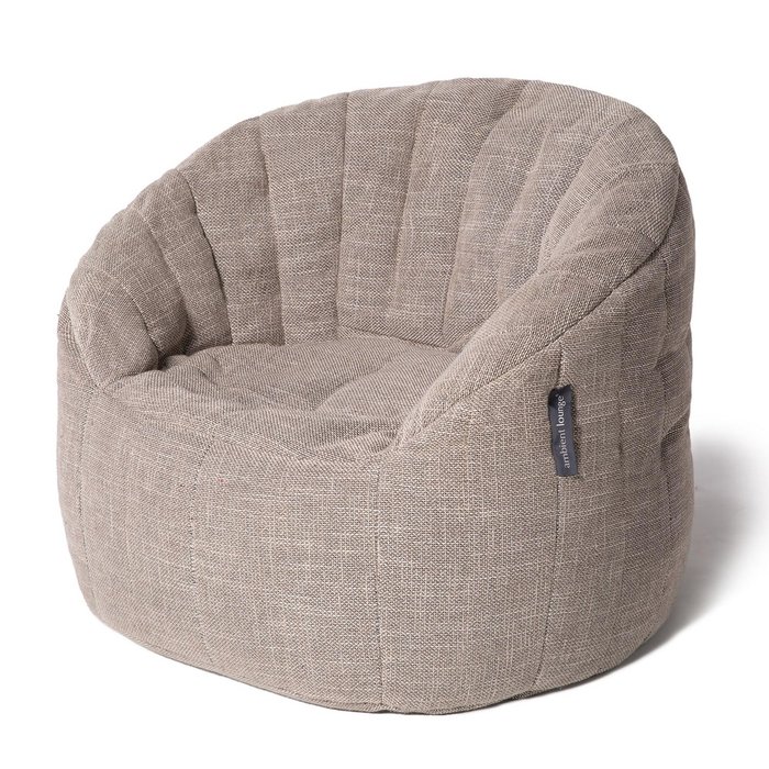Бескаркасное кресло Ambient Lounge Butterfly Sofa - Eco Weave (бежевый цвет)