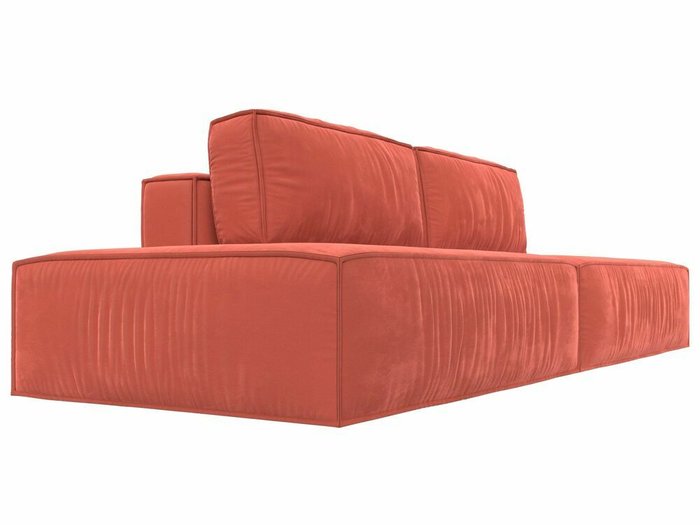 Прямой диван-кровать Прага лофт кораллового цвета - лучшие Прямые диваны в INMYROOM