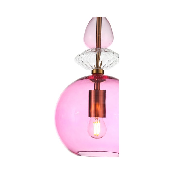 Подвесной светильник   Illuvio с плафоном розового цвета - лучшие Подвесные светильники в INMYROOM