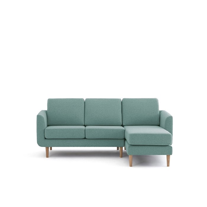 Угловой диван рифленый Jimi зелено-бирюзового цвета - купить Угловые диваны по цене 168300.0