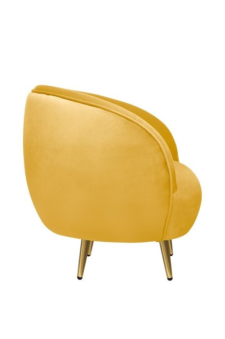 Кресло Small Benee желтого цвета - лучшие Интерьерные кресла в INMYROOM