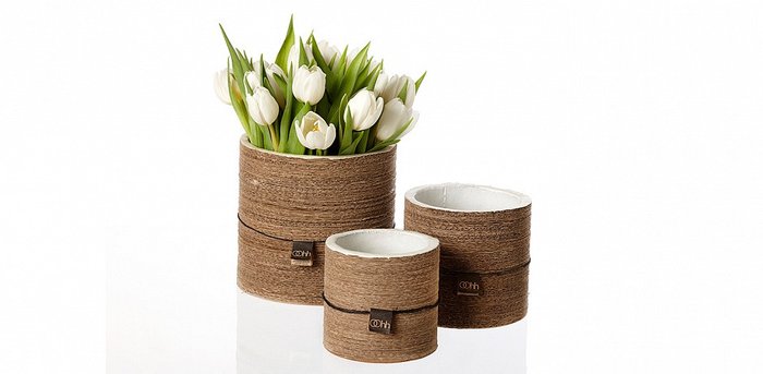 Кашпо Corrugated Paper Pots - купить Вазы  по цене 2518.0