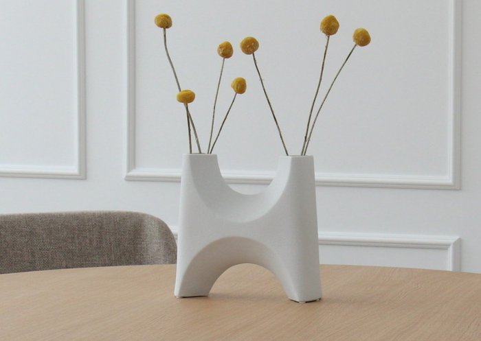 Стол обеденный Type D 90 цвета беленый дуб - купить Обеденные столы по цене 59700