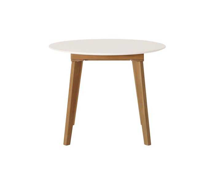 Раздвижной обеденный стол Крит-М бело-бежевого цвета - купить Обеденные столы по цене 38700.0