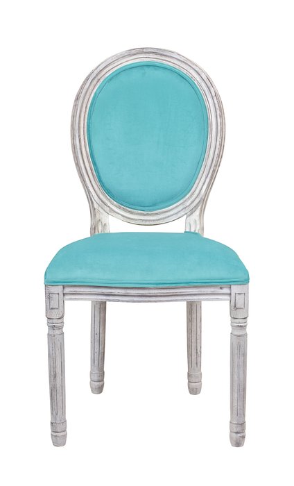 Интерьерный стул Volker marine blue голубого цвета - купить Обеденные стулья по цене 22950.0
