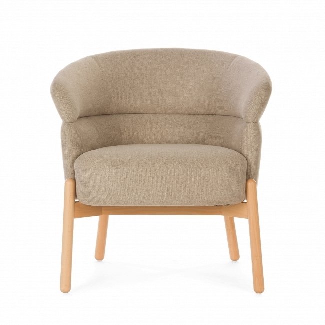 Кресло Wally Wood бежевого цвета - лучшие Интерьерные кресла в INMYROOM