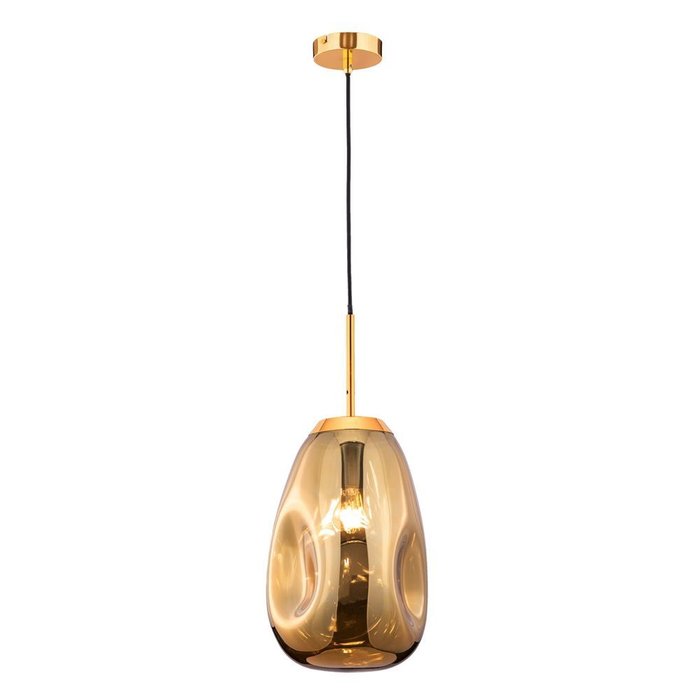 Подвесной светильник Mabell с плафоном золотого цвета - купить Подвесные светильники по цене 14590.0
