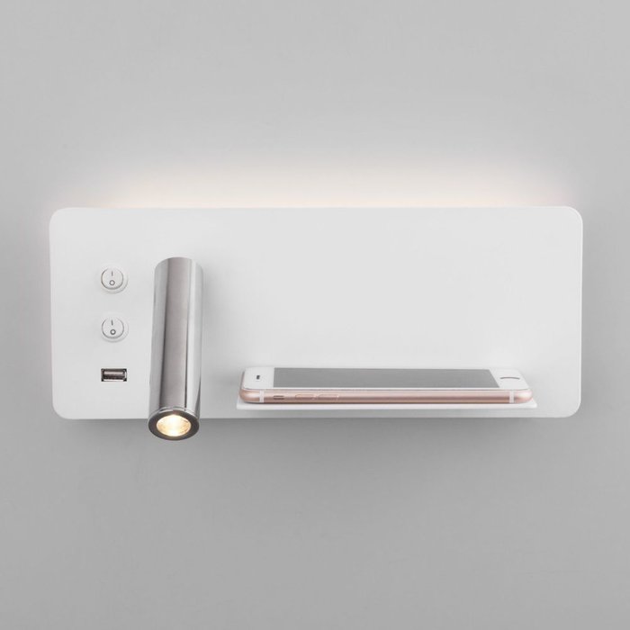 Настенный светодиодный светильник Fant R LED белый/хром MRL LED 1113 - купить Подсветка для картин по цене 6820.0