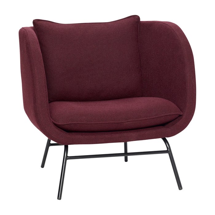 Кресло бордового цвета