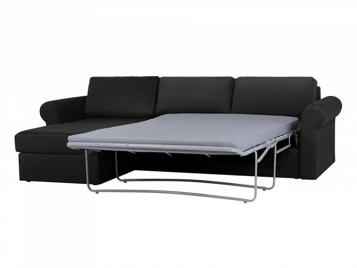 Угловой диван-кровать Peterhof черного цвета - лучшие Угловые диваны в INMYROOM