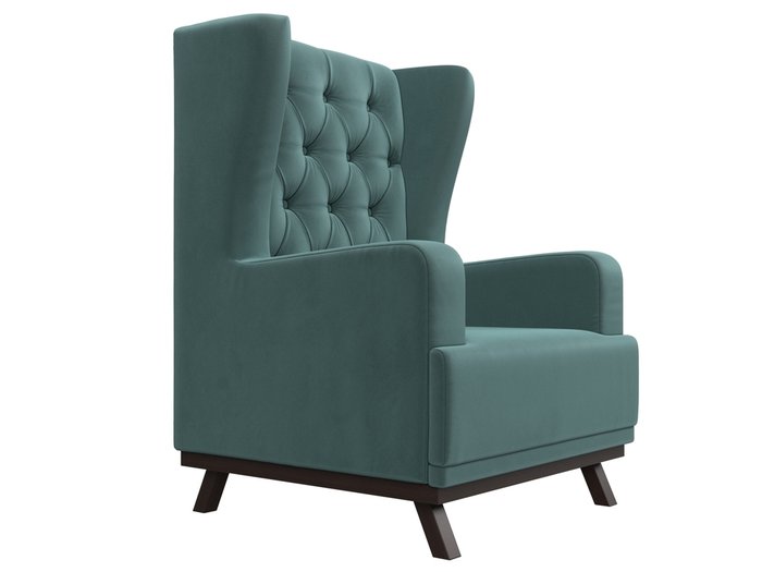 Кресло Джон Люкс темно-бирюзового цвета - лучшие Интерьерные кресла в INMYROOM