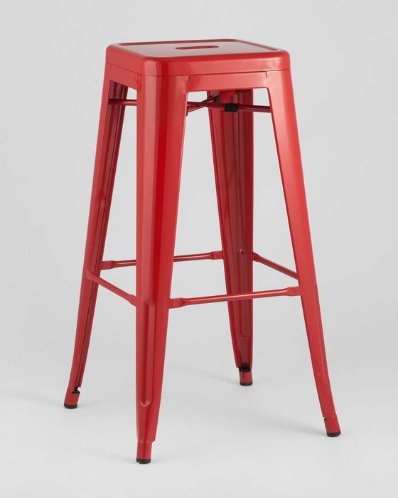 Барный стул Tolix красного цвета - купить Барные стулья по цене 5490.0