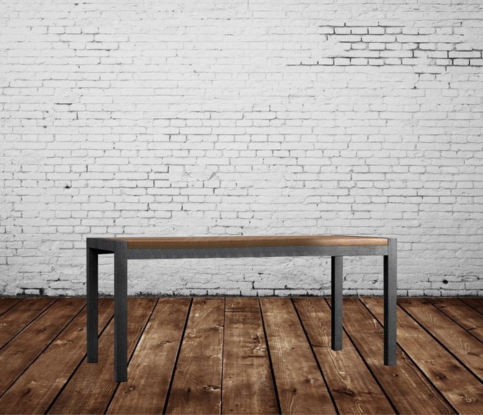 Обеденный стол Чарльстон черно-коричневого цвета - лучшие Обеденные столы в INMYROOM