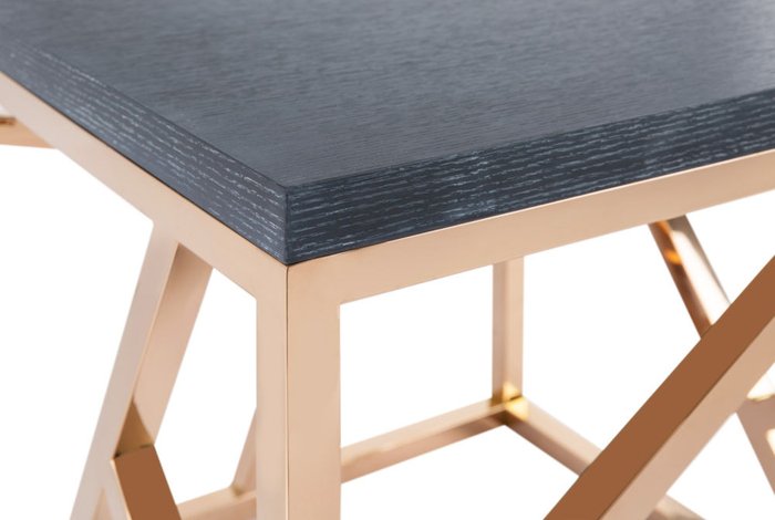 Стол журнальный Geometric на металлическом основании с деревянной столешницей - лучшие Журнальные столики в INMYROOM