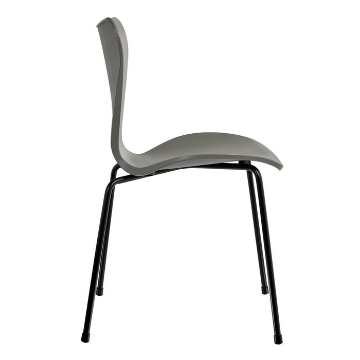 Стул Seven серый с чёрными ножками - лучшие Обеденные стулья в INMYROOM