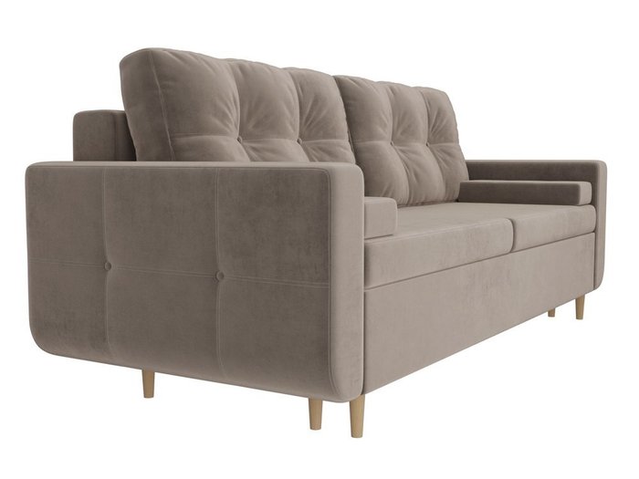 Прямой диван-кровать Кэдмон коричневого цвета - лучшие Прямые диваны в INMYROOM