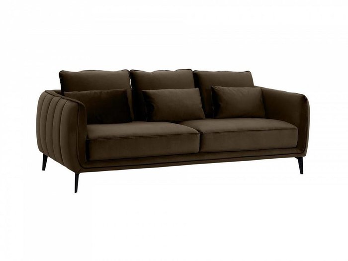 Диван Amsterdam темно-коричневого цвета - купить Прямые диваны по цене 89910.0