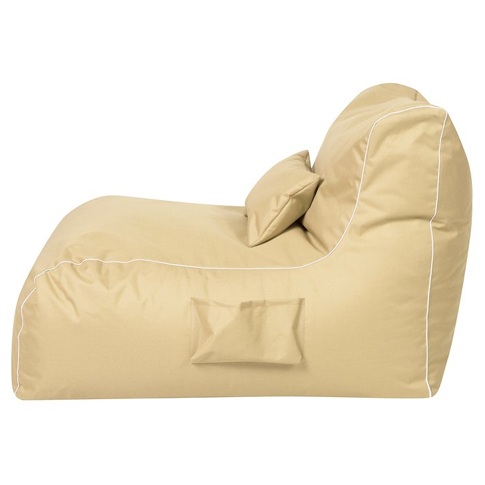 Кресло-лежак Оскар бежевого цвета - купить Бескаркасная мебель по цене 5590.0