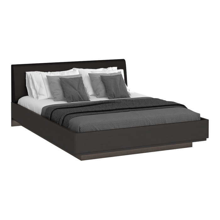 Кровать Элеонора 140х200 черного цвета с подъемным механизмом - купить Кровати для спальни по цене 51480.0