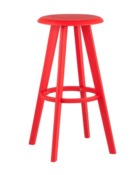 Барный стул Hoker красного цвета