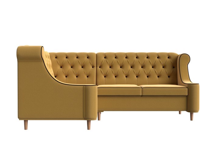 Угловой диван Бронкс желтого цвета левый угол - купить Угловые диваны по цене 62999.0