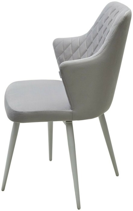 Стул Herman вращающийся светло-серого цвета с белыми ножками - купить Обеденные стулья по цене 9900.0