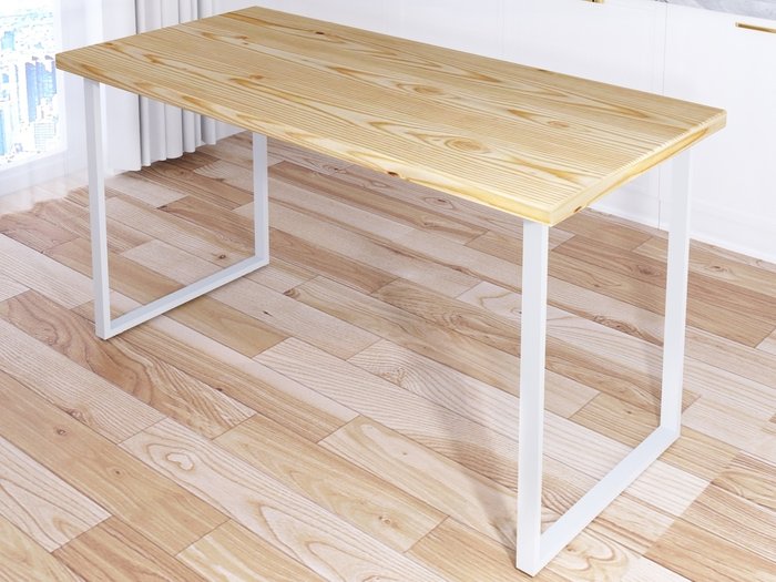 Стол обеденный Loft 140х60 бело-бежевого цвета - купить Обеденные столы по цене 13395.0