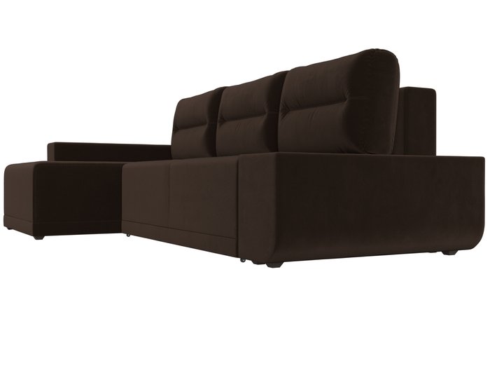 Угловой диван-ковать Чикаго коричневого цвета левый угол - лучшие Угловые диваны в INMYROOM