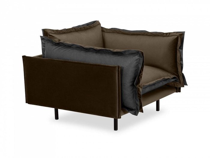 Кресло Barcelona серо-коричневого цвета - лучшие Интерьерные кресла в INMYROOM
