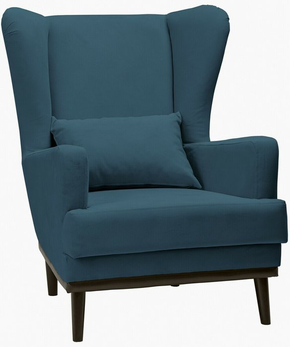 Кресло Оскар темно-синего цвета - купить Интерьерные кресла по цене 11570.0