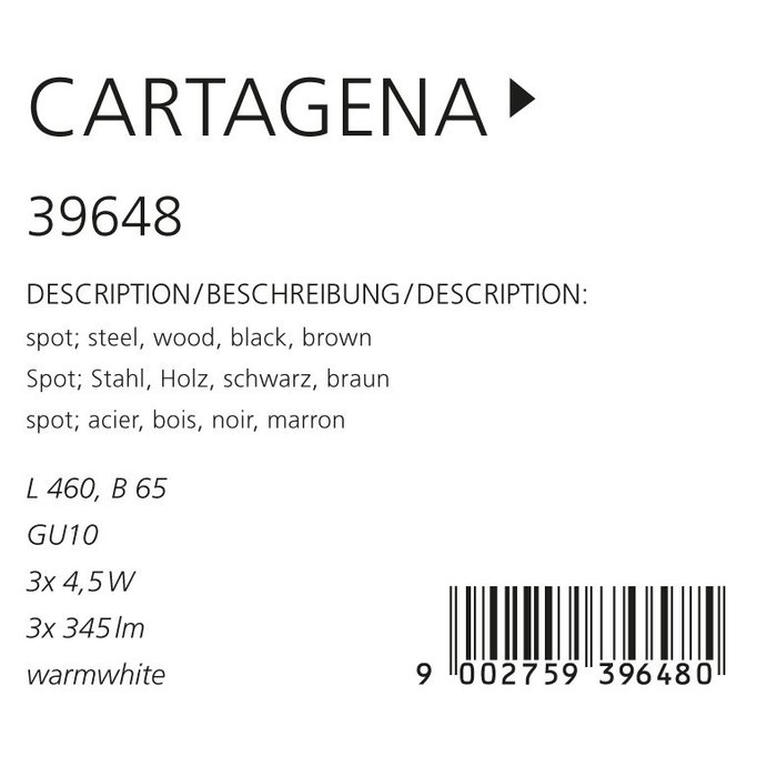 Спот Cartagena серого цвета - лучшие Накладные споты в INMYROOM