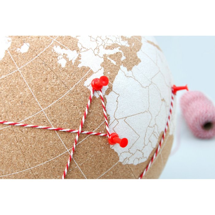Пробковый глобус Cork Globe для путешественников - купить Аксессуары для офиса по цене 7500.0 Пробковый глобус Cork Globe для путешественников - купить Аксессуары для офиса по цене 7500.0